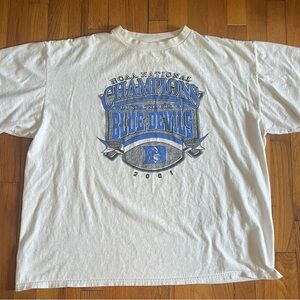 2001 Duke Blue Devils National Championship Shirt Size 2XL